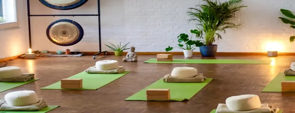 green yoga studio